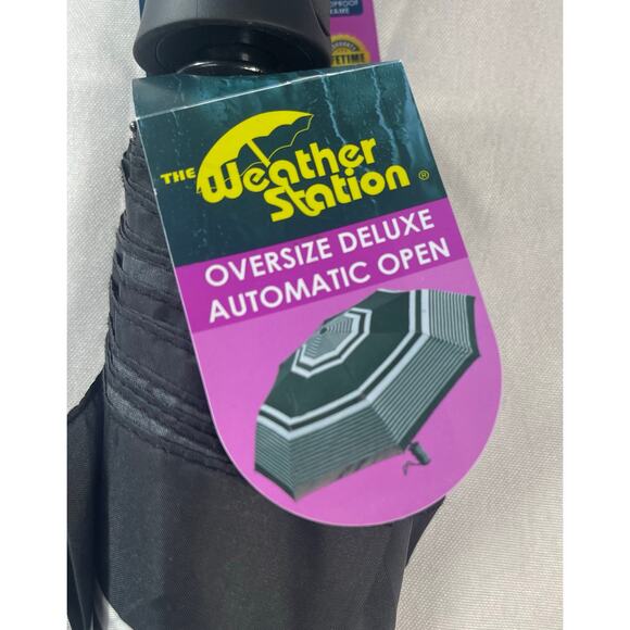 The Weather Station Oversized Deluxe 44" automatic open umbrella - Picture 2 of 4